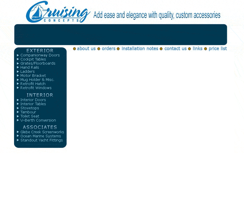 Cruising Concept's offering quality teak accessories for your boat.