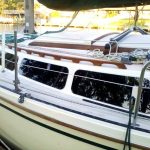 Catalina sailboat with retrofit windows